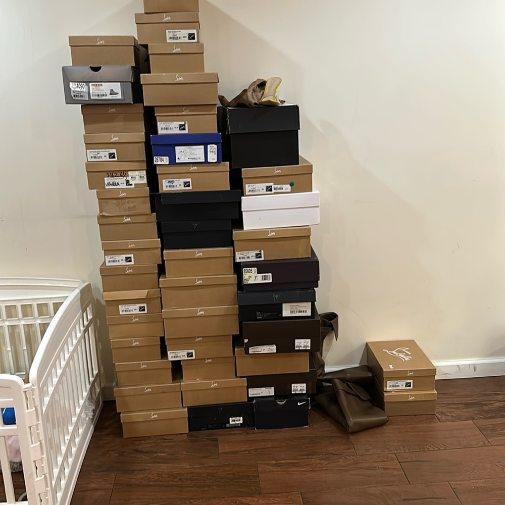 Lot of 35 of shoes and boots all designer